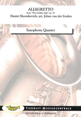 Allegretto - from The Golden Age for Saxophone Quartet cover